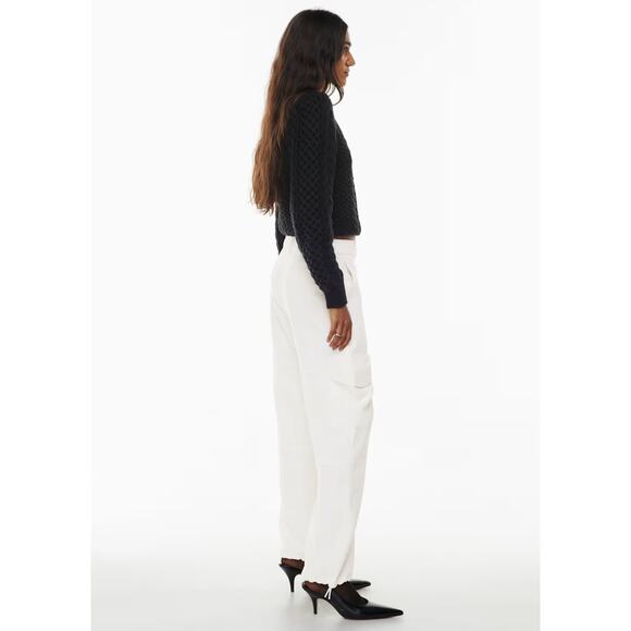 Wilfred light Birch High-rise crepe cargo pants - Picture 3 of 9